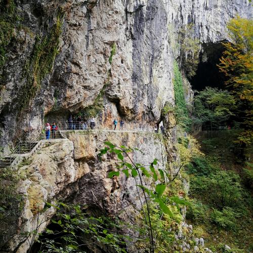 Behind the Škocjan Caves