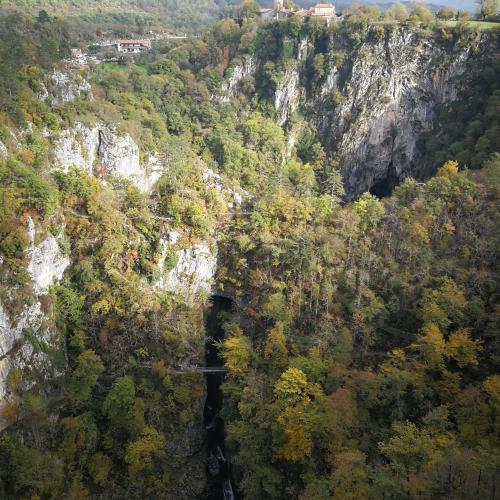River Reka has created the caves in the Slovenian Karst