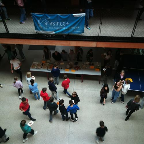 Food booth event on the 'Erasmus+ Day'