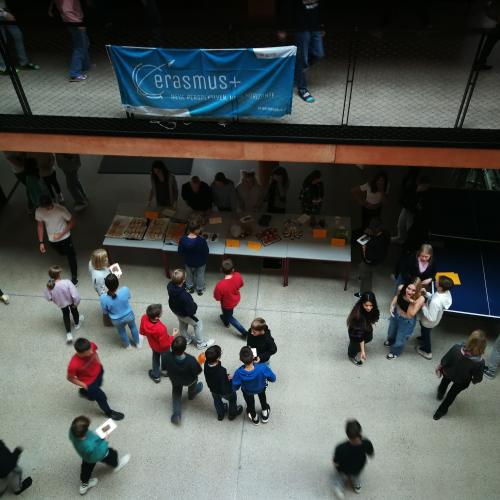 Food booth event on the 'Erasmus+ Day'