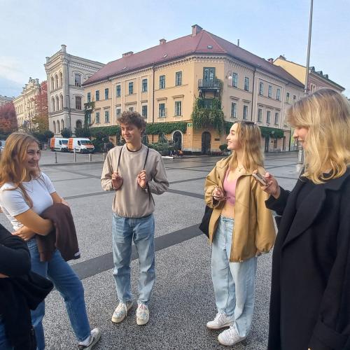 City tour through Ljubljana by our partner class