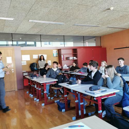 Gigi Colasanto zu Gast im Franziskanergymnasium