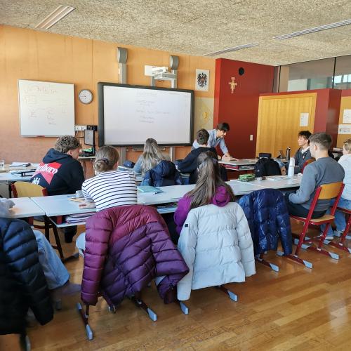 Gigi Colasanto zu Gast im Franziskanergymnasium