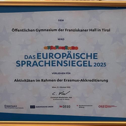 Europäisches Sprachensiegel 2025