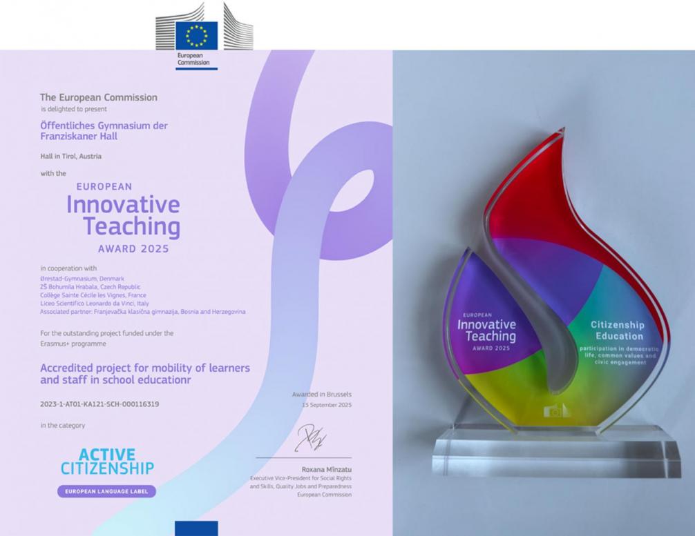 European Innovative teaching Award 2025
