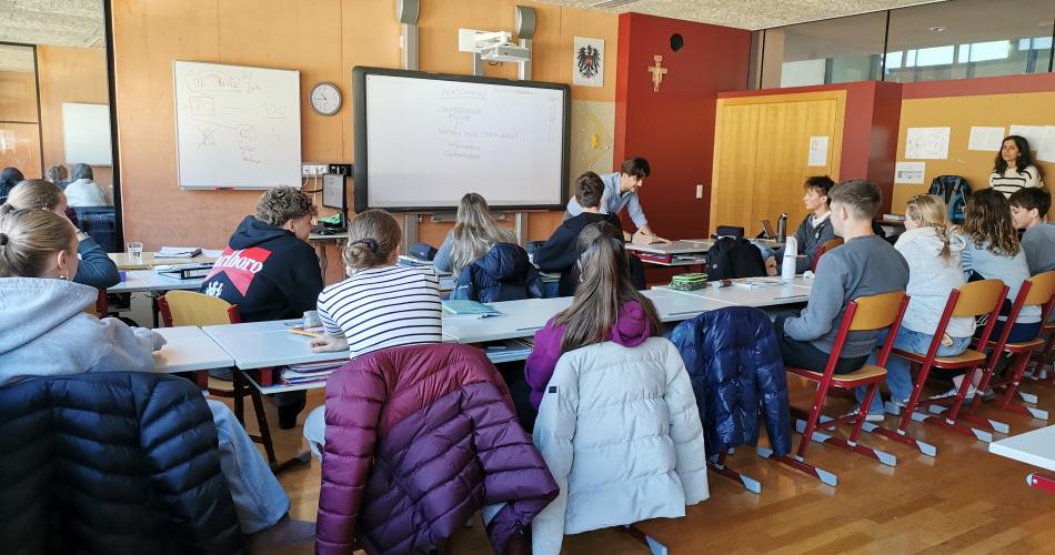 Gigi Colasanto zu Gast im Franziskanergymnasium