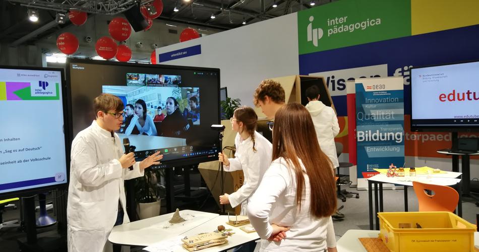 Erasmus+-Projekt „Alpen und Meer“ auf der Interpädagogica 2024