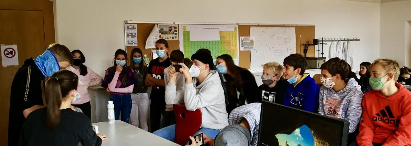 Filmprojekt der Klasse 4a in Chemie zum virtuellen Tag der offenen Tür: Herstellung von Speiseeis