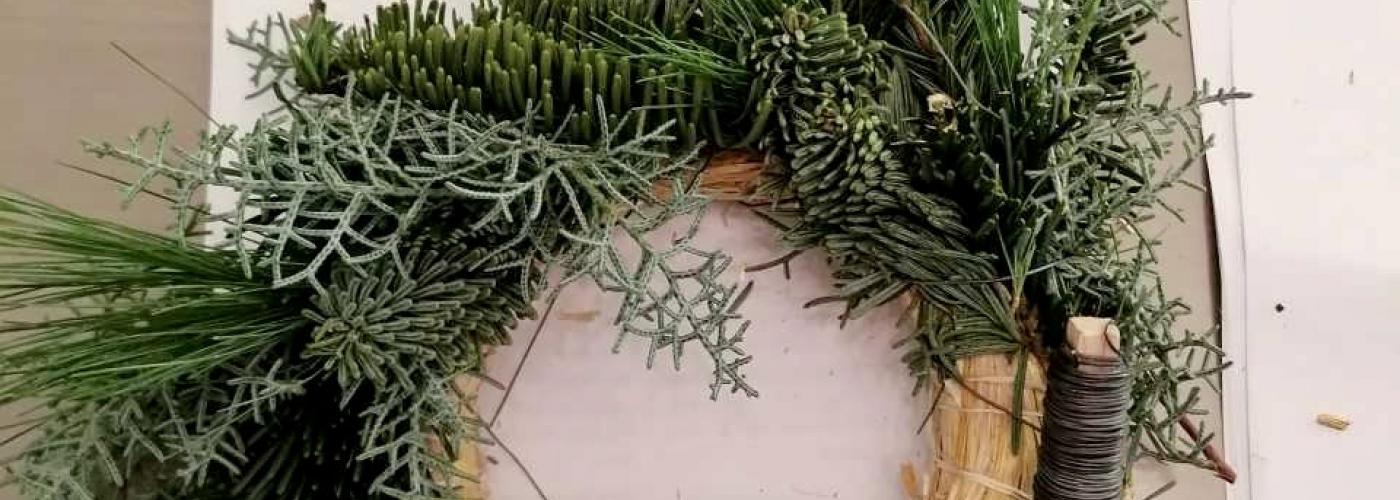 Anleitung zur Adventskranz-Herstellung und ein Gedicht